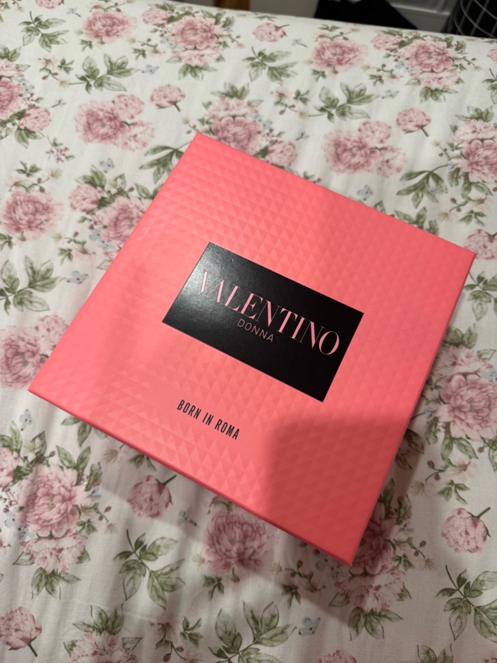 Valentino Donna EMPTY Pink Box with Black Logo